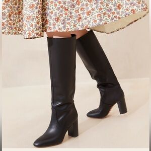 Loeffler Randall Goldy Black Tall Boot - Size 9.5